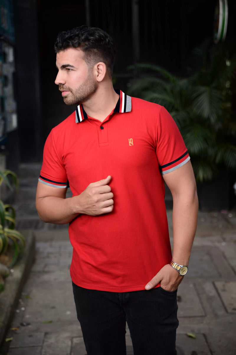 Camiseta Polo Rojo 001B1