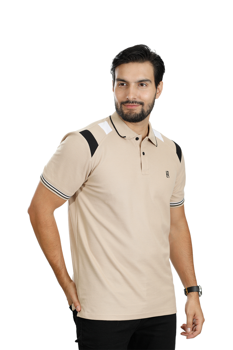 grupo luthier lado 2 camisetas tipo polo combinada para hombre combinada color caqui negro blanco 